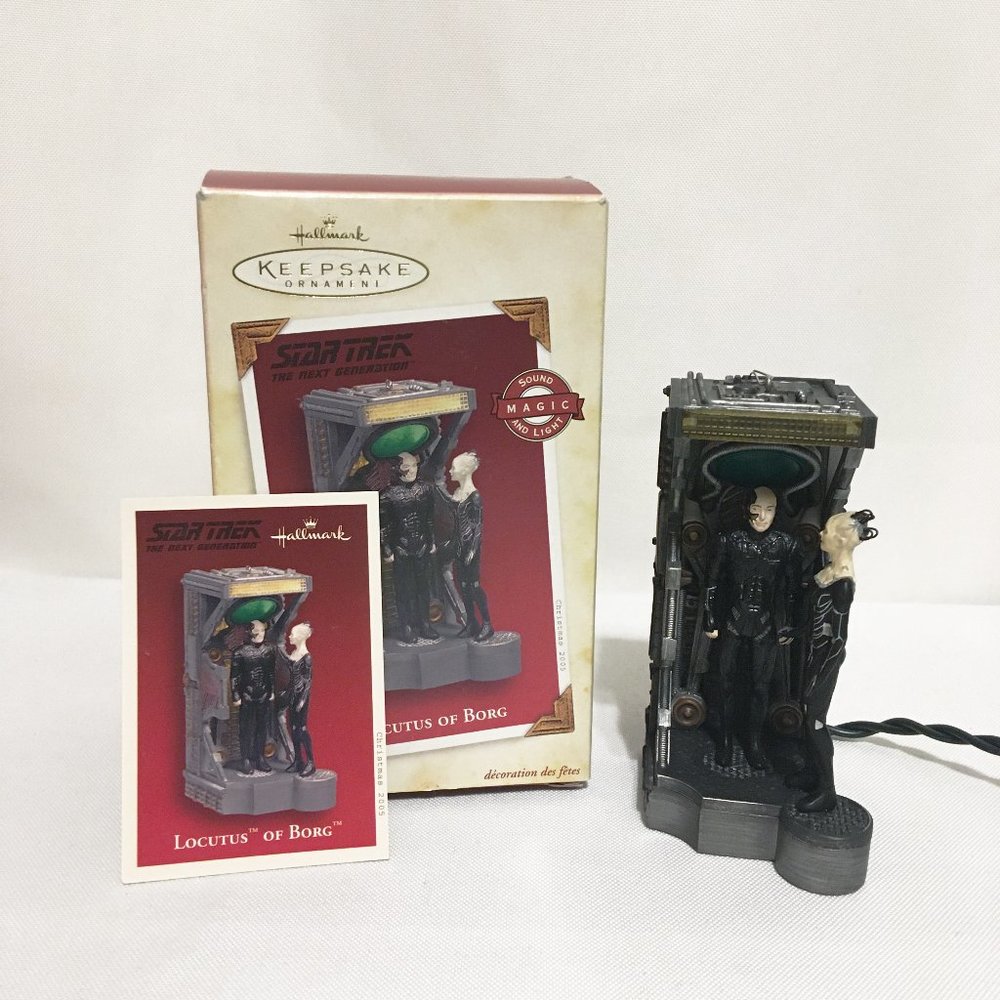 Hallmark Keepsake Star Trek Locutus Of Borg, Magic Sound and Light Ornament